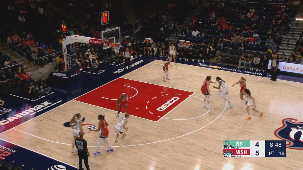 Shakira Austin with 5 Blocks vs. New York Liberty